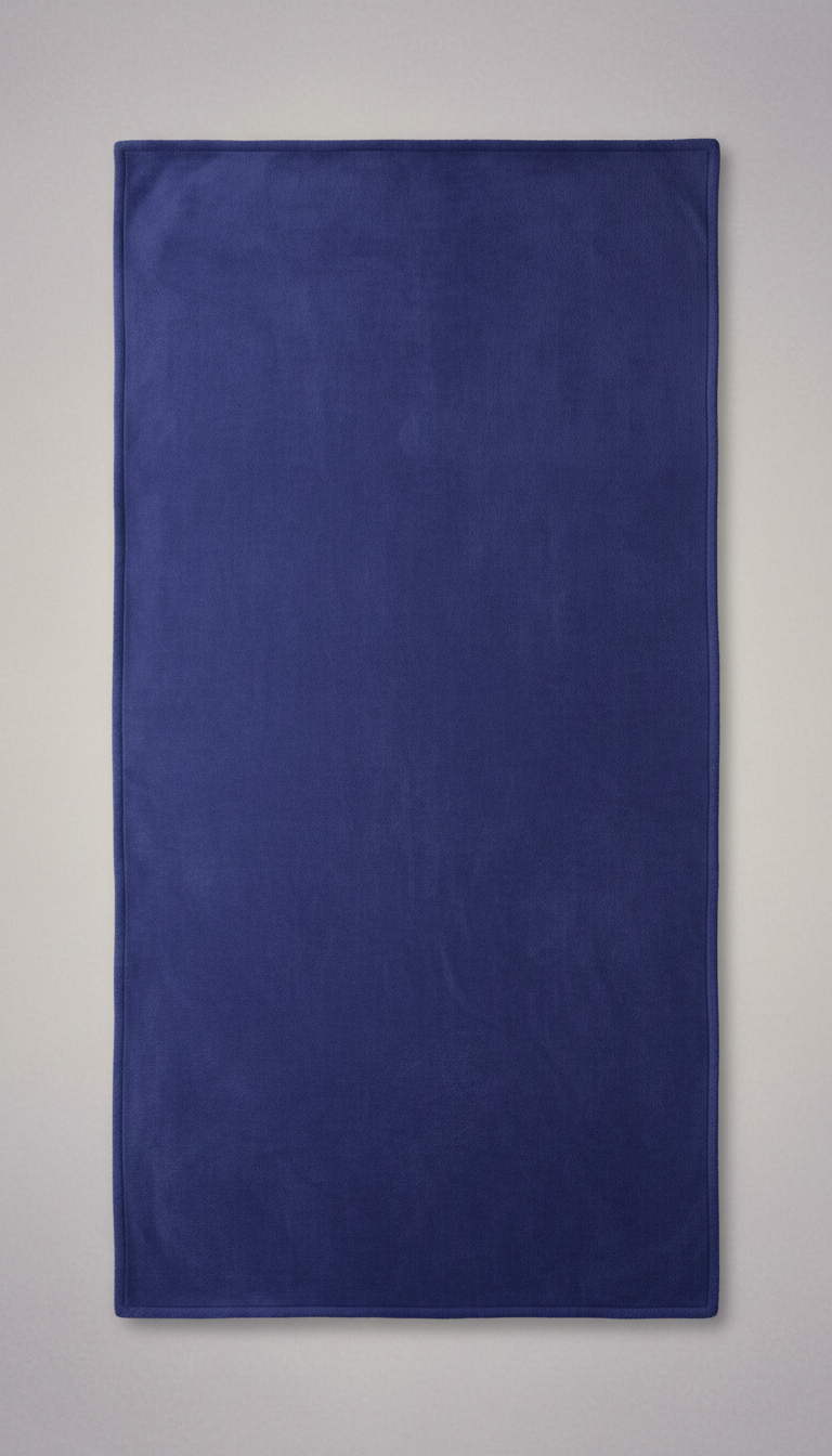 Brushed Cotton Throw in Twilight Indigo