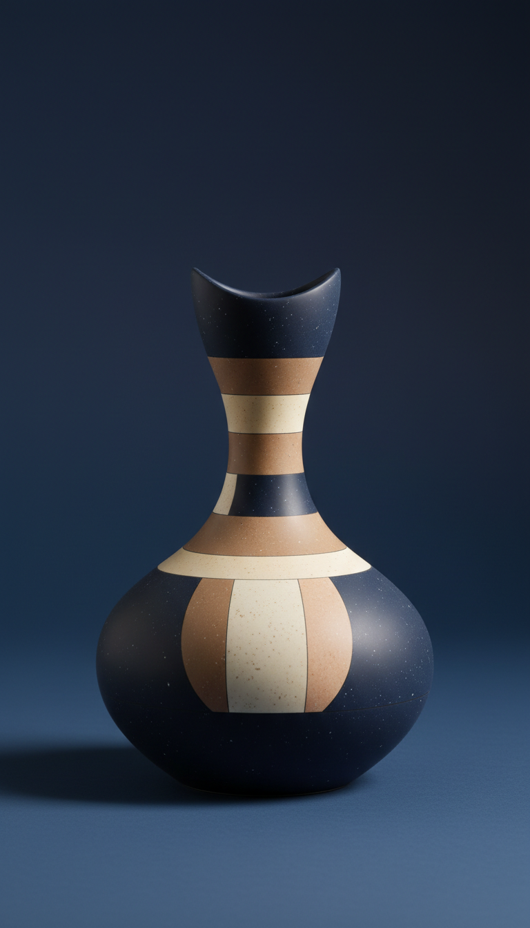 Eclipse Stone Accent Vase