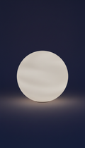 Milky Moon Glass Orb Lamp