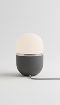 Orb Table Lamp with Brushed Metal Base