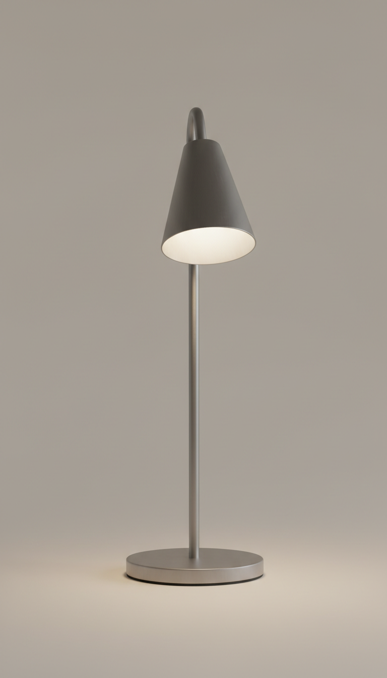 Brushed Metal Table Lamp