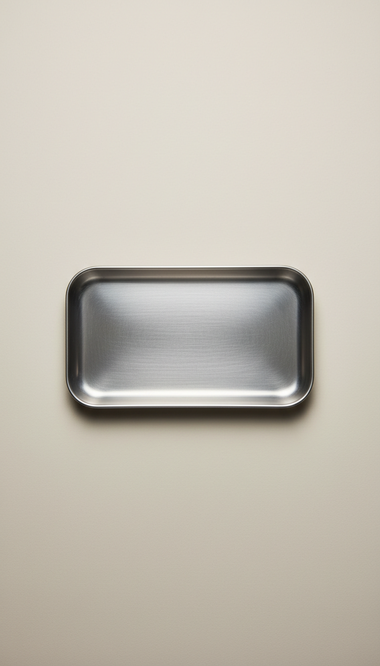 Brushed Metal Accent Tray