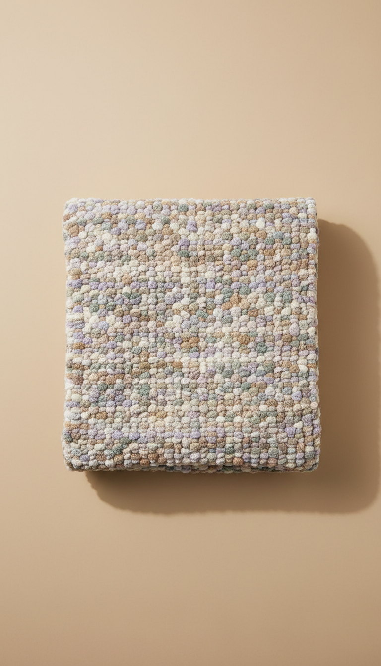 Textured Boucle Throw Blanket