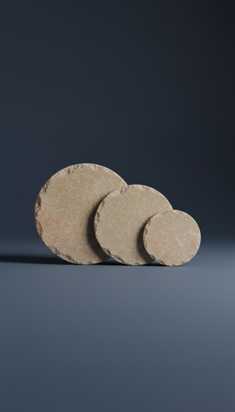 Dune Beige Stone Coaster Set