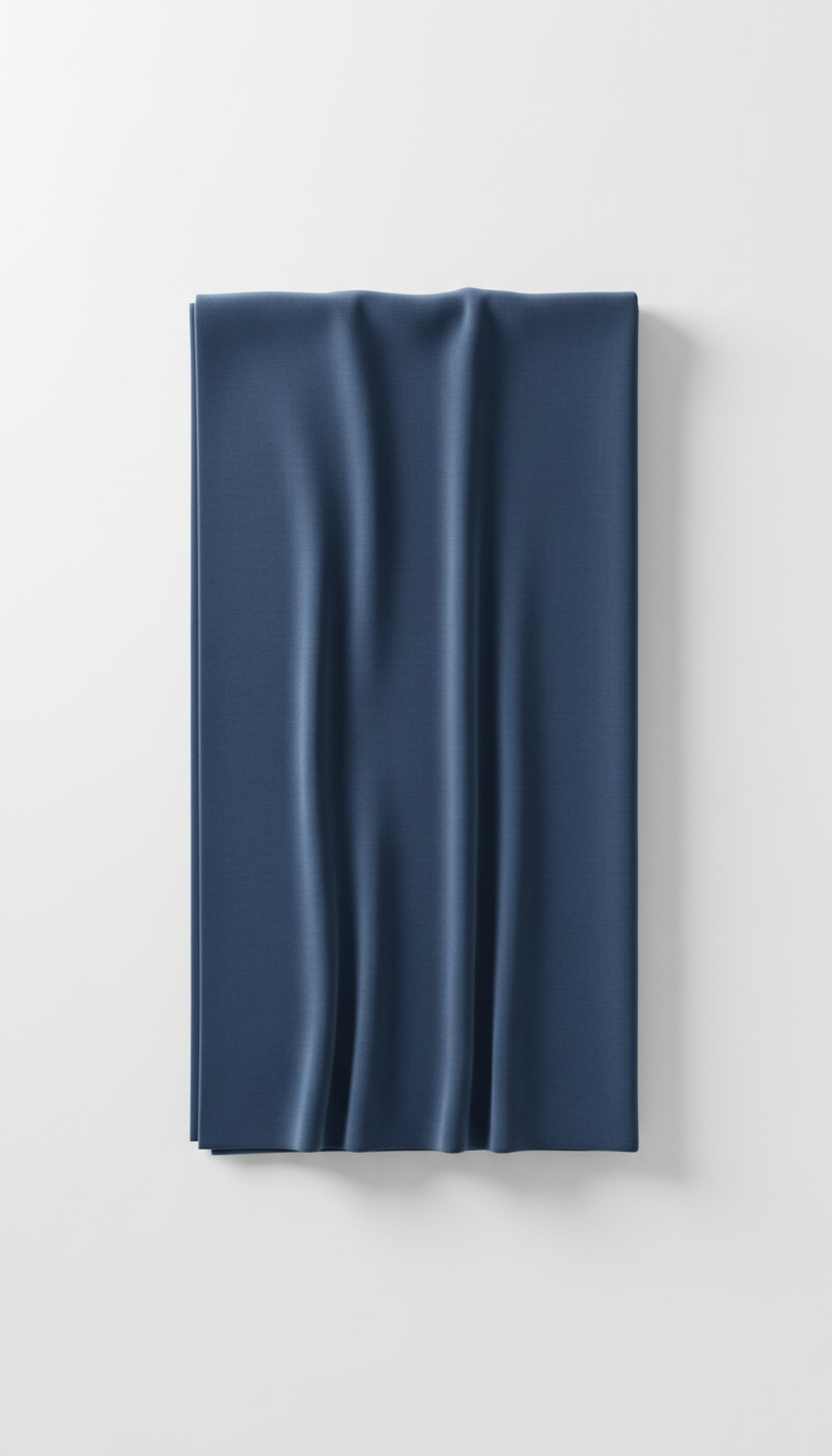Minimalist Throw Blanket in Shadow Blue